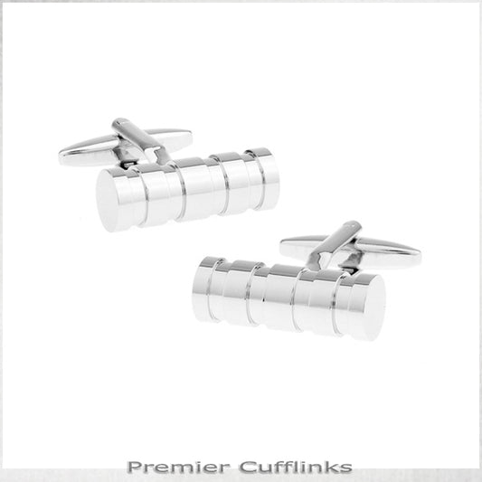 Ridged Bar Cufflinks