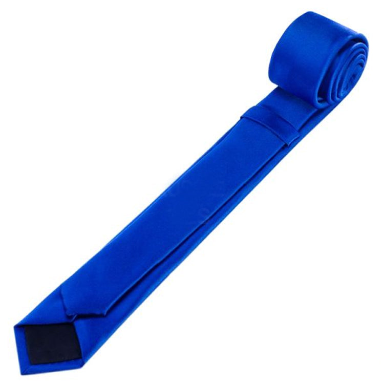 Mens Royal Blue Skinny Tie