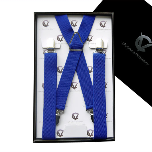 Men's Electric Blue X2.5cm Braces 