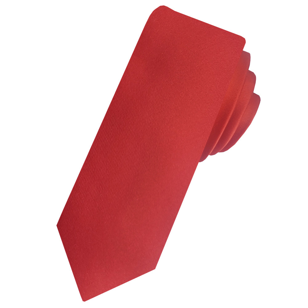Mens Rust Skinny Tie