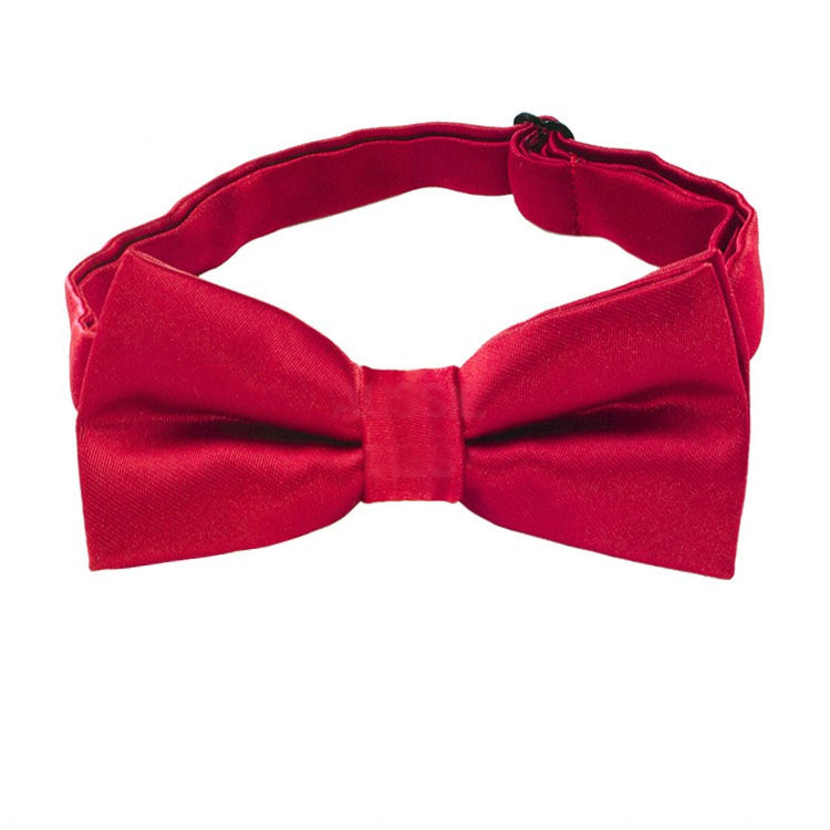 Scarlet Red Boys Bow Tie
