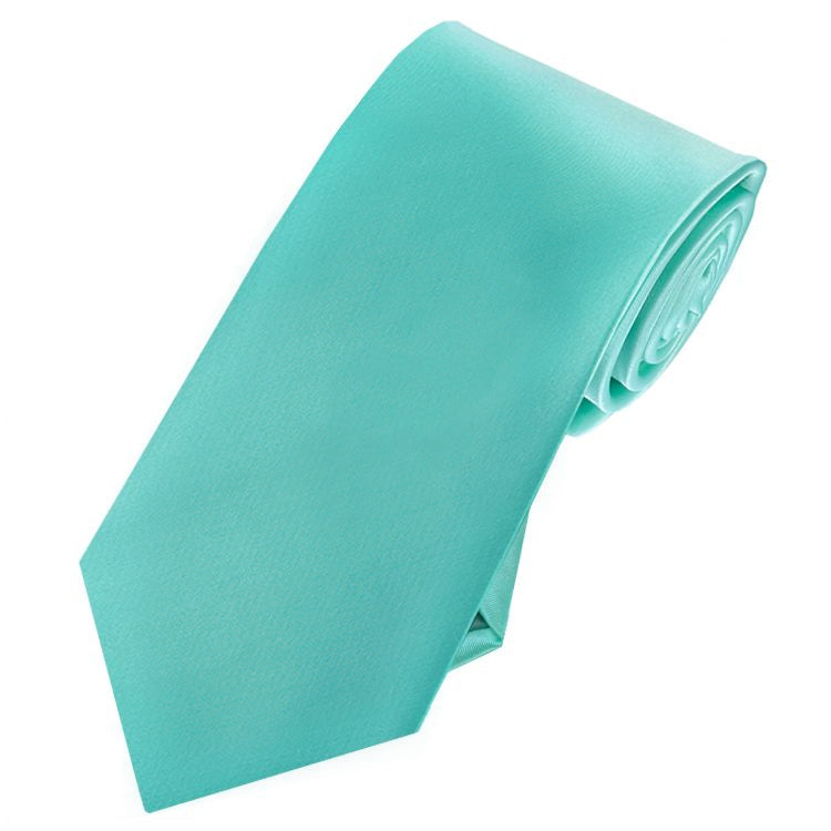 Mens Sea Mist Turquoise 7cm Slim Tie