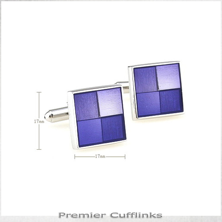 Shades Of Light Purple Squares Cufflinks