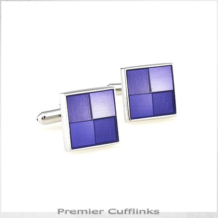 Shades Of Light Purple Squares Cufflinks