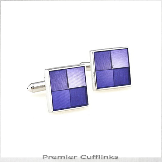 Shades Of Light Purple Squares Cufflinks