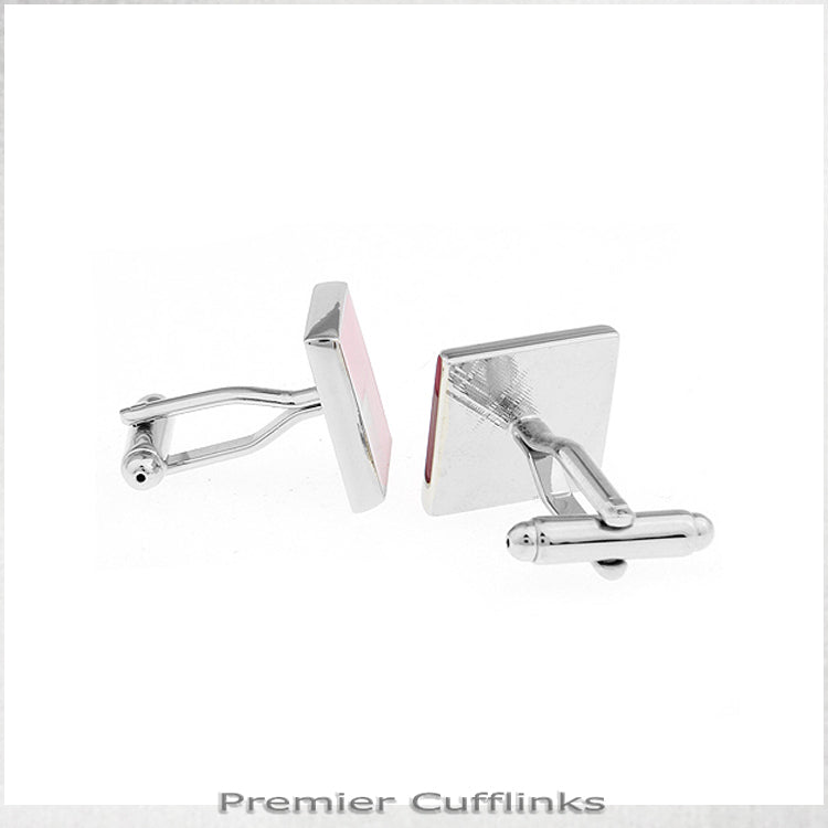 Shades of Pink Squares Cufflinks
