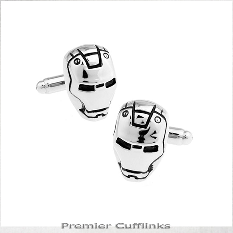 Silver Iron Man Cufflinks