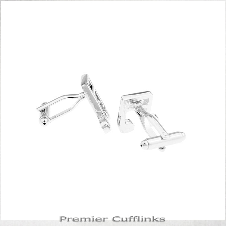 Silver Music Notes Cufflinks