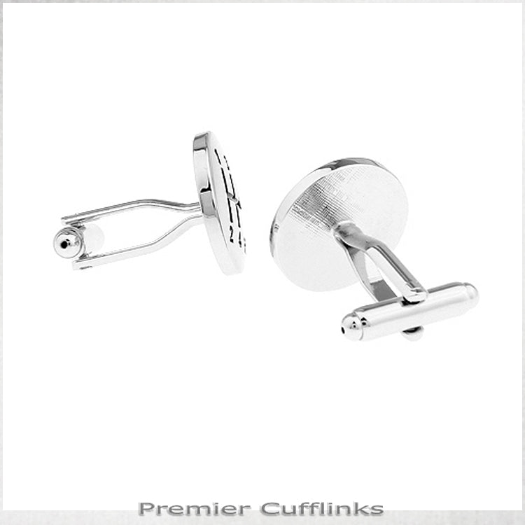 Silver Sports Gear Cufflinks
