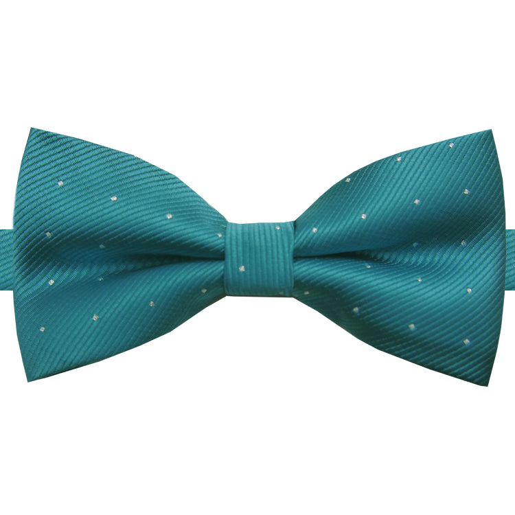 teal with polka dots bow tie