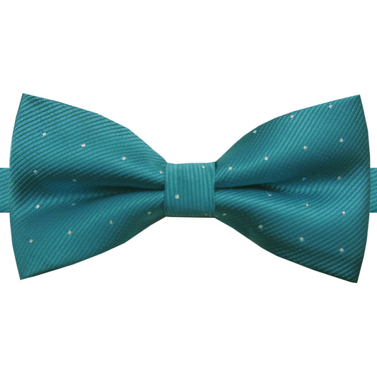 teal with polka dots bow tie