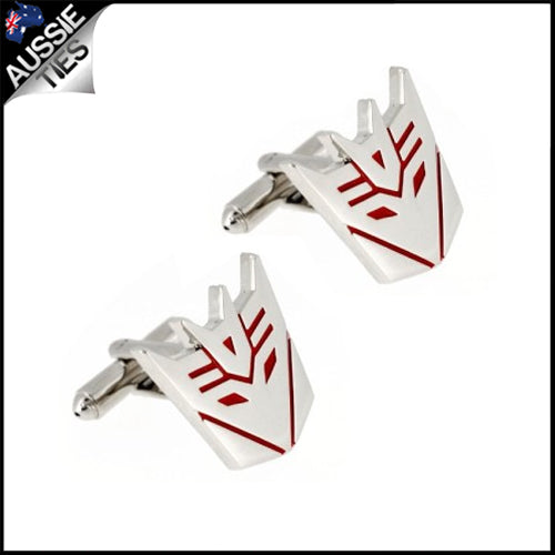 Mens Transformers Red Decepticon Cufflinks