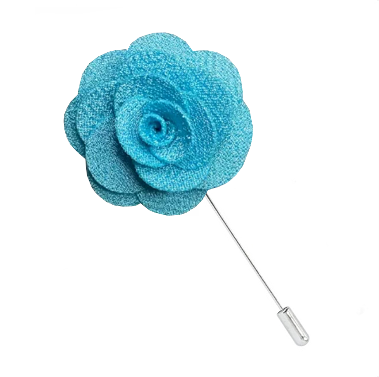 Dark Lavender Floral Lapel Pin