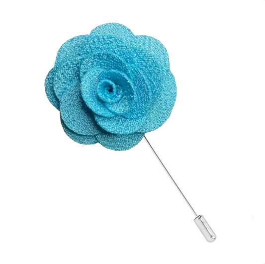 Dark Lavender Floral Lapel Pin