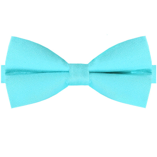 Turquoise Cotton Men's Bow Tie