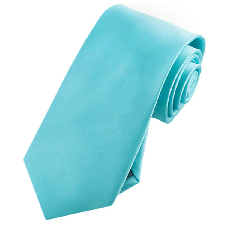 turquoise slim tie 