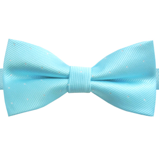 turquoise with polka dots bow tie